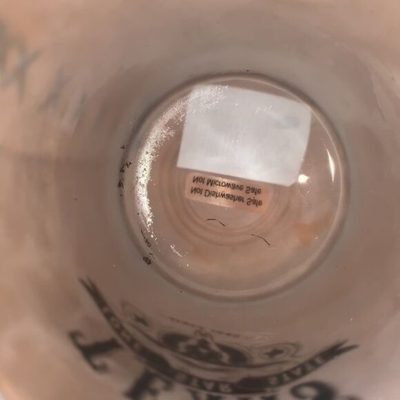 Texas Lone Star State Frosted Glass & Leather Holder - Picture 9 of 9